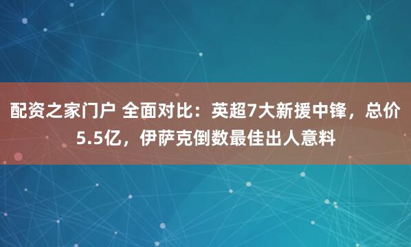 配资之家门户 全面对比：英超7大新援中锋，总价5.5亿，伊萨克倒数最佳出人意料