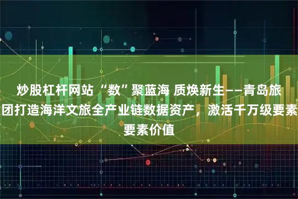 炒股杠杆网站 “数”聚蓝海 质焕新生——青岛旅游集团打造海洋文旅全产业链数据资产，激活千万级要素价值